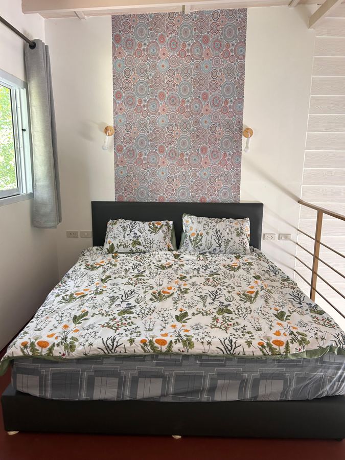Loft bedroom with double bed